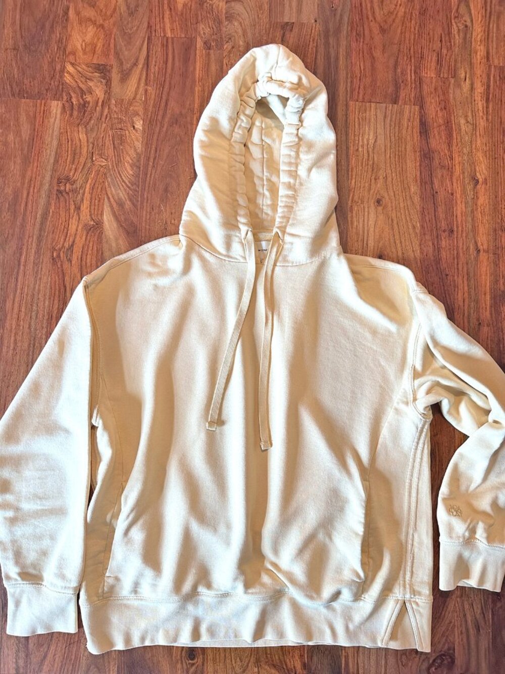 Club Monaco, Canary Yellow, Pullover Hoodie, Size Men Medium